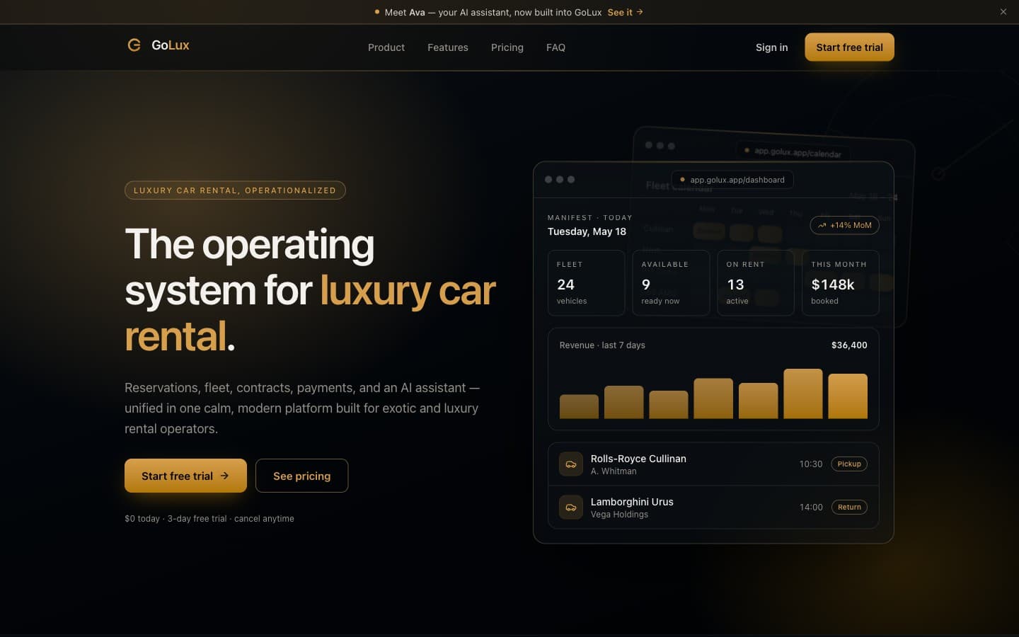 GoLux product screenshot